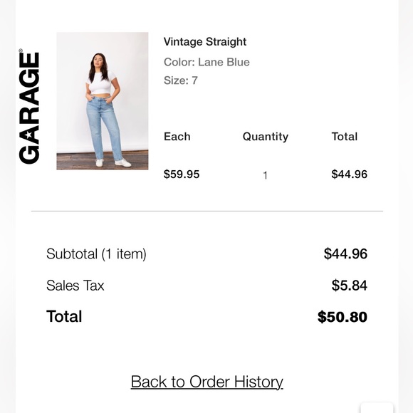 Garage Vintage Straight Jeans - Picture 8 of 8